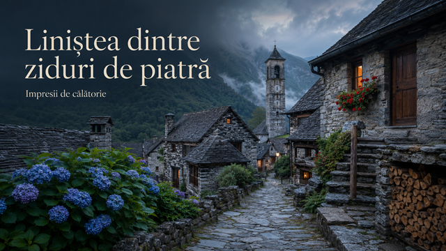 Liniștea dintre ziduri de piatră, impresii de călătorie.