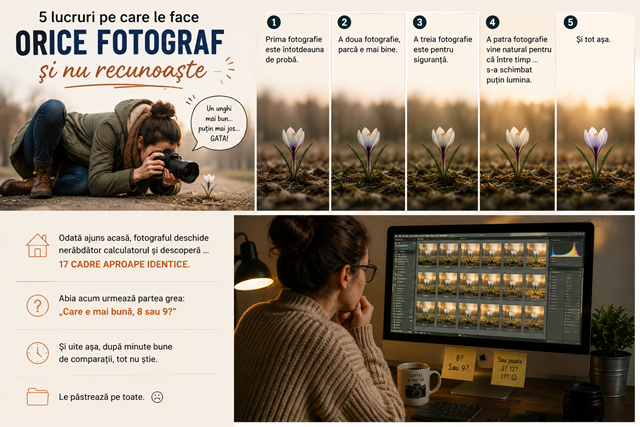 5 lucruri pe care le face orice fotograf și nu recunoaște