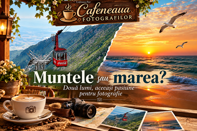 Muntele sau marea? Două lumi, aceeași pasiune pentru fotografie